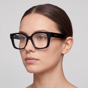MaxMara MM5184 Black Eyeglasses Women — lifestyle wear, video calls and remote work days