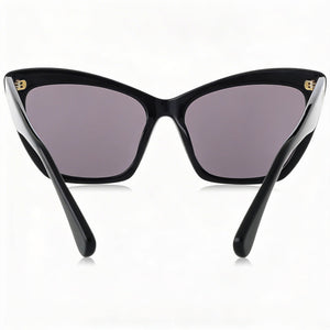 MaxMara Modern Cat Eye Sunglasses Women — side view, Non-Polarized Smoke lens