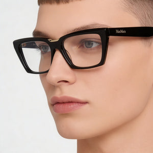 MaxMara MM5180 Black Eyeglasses Unisex — lifestyle wear, museum visits and gallery days