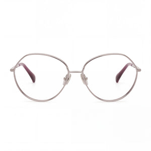MaxMara Round Eyeglasses for Women — front view, Metal frame