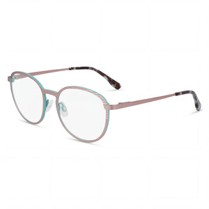 McAllister Mc4532 Pink Round Eyeglasses for Men, Metal frame