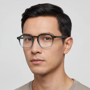 McAllister Mc4535 Round Eyeglasses Men — side view, Black Metal temples