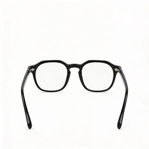 McAllister Mc4535 Square Eyeglasses Men — side view, Black Metal temples