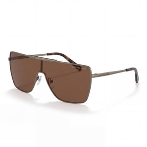 Michael Kors 1152 Snowmass Beige Aviator Sunglasses for Men, Gold Mirrored lens