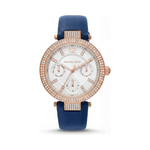 Michael Kors Blue Dial Stainless Steel Women's Watch, 33mm