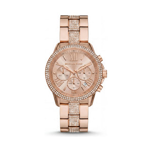 Michael Kors Brynn Rose Gold Dial Stainless Steel Women's Watch, 40mm