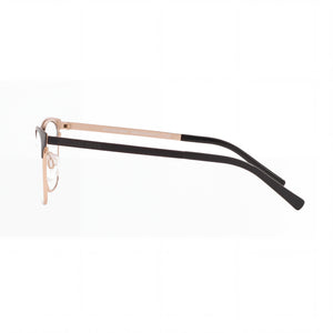 Michael Kors MK3012 Cat Eye Eyeglasses Women — side view, Black Composite temples