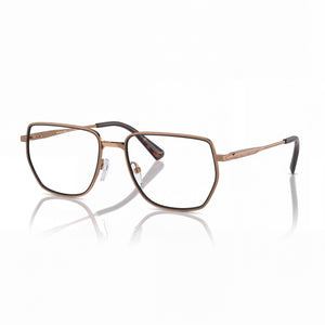 Michael Kors MK3080 Shiny Gold Square Eyeglasses for Women, Metal frame