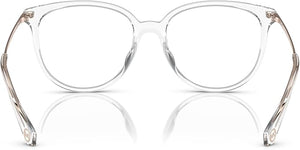 Michael Kors MK4106U 3255/54 Square Eyeglasses for Women — interior view, Plastic demo lenses