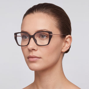Michael Kors MK4134U Rectangle Eyeglasses for Women — interior view, Plastic demo lenses