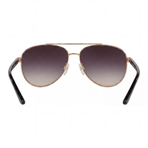 Michael Kors MK5007 HVAR Aviator Sunglasses Women — side view, Non-Polarized Grey Rose Gradient lens