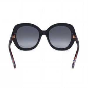 Missoni Butterfly Sunglasses Women — side view, Non-Polarized Dark Grey Shaded lens