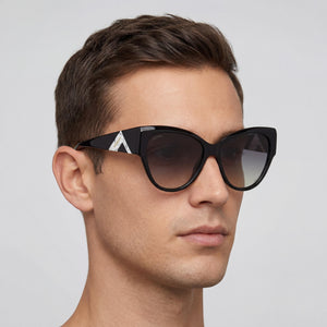 M Missoni Cat Eye Sunglasses for Men — interior view, Non-Polarized lens detail