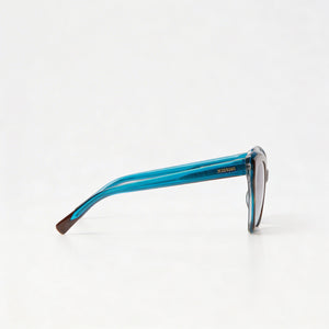Missoni Classic Cat Eye Sunglasses Women — side view, Non-Polarized Havan Turquo lens