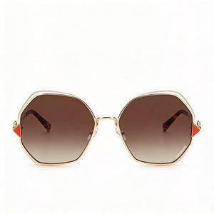Missoni Classic Geometric Sunglasses for Women — front view, Alloy Steel frame