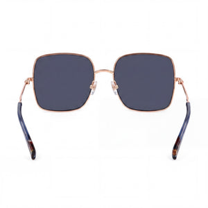 Missoni Classic Rectangle Sunglasses Unisex — side view, Non-Polarized Brick Gold lens