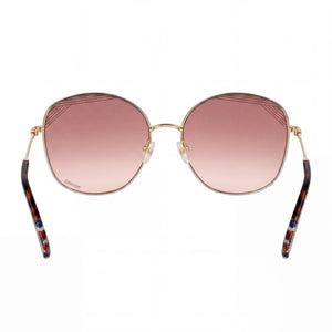 Missoni Butterfly Sunglasses Women — side view, Non-Polarized Palladium Gold lens