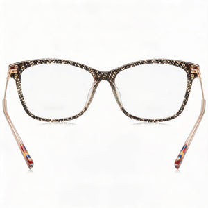 Missoni Mis 0006 Square Eyeglasses Women — side view, Plum Multic Polyamide temples