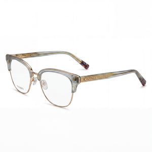 Missoni Mis 0012 Horn Turquoise Square Eyeglasses for Men, Metal frame