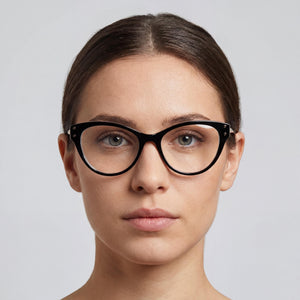 Missoni MIS 0044 Rectangle Eyeglasses Women — side view, Black Polyamide temples