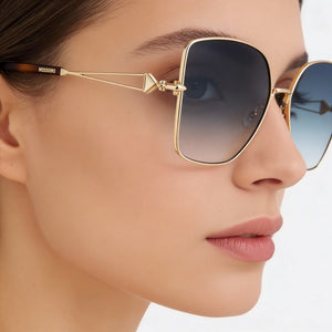 Missoni MIS 0052/S Square Sunglasses Women — side view, Non-Polarized Rose Gold lens