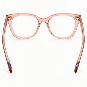 Missoni Mis 0071 Square Eyeglasses Unisex — side view, Pink Acetate temples