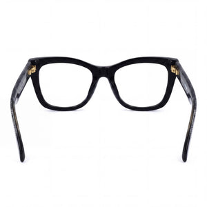 Missoni MIS 0081 Cat Eye Eyeglasses Women — side view, Black Acetate temples