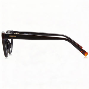 Missoni Mis 0091 Cat Eye Eyeglasses Women — side view, Brown Acetate temples