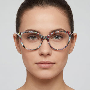 Missoni Mis 0109 Cat Eye Eyeglasses for Women — interior view, Polycarbonate demo lenses