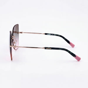 Missoni Mis 0119/s Butterfly Sunglasses Women — side view, Non-Polarized Grey Brown Doubleshade lens