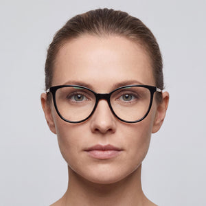 Missoni MMI 0016 Cat Eye Eyeglasses for Women — interior view, Polycarbonate demo lenses