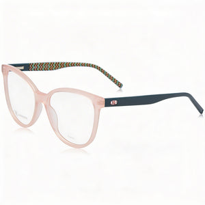 Missoni MMI 0093 Pink Cat Eye Eyeglasses for Women, Acetate frame