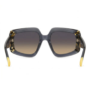 Missoni Seasonal Rectangle Sunglasses Women — side view, Non-Polarized Gray lens