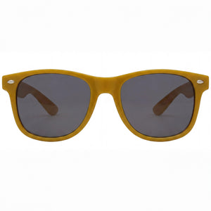 Missouri Rectangle Sunglasses for Men — front view, Yellow frame