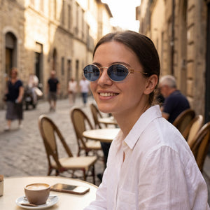 Miu Miu Modern Gold Sunglasses Women — outdoor wear, Grey Gradient Non-Polarized lens