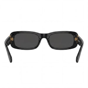 Miu Miu Sports Shield Sunglasses for Women — interior view, Black lens detail
