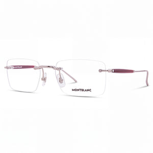 Montblanc 36, 80 Silver Rectangle Eyeglasses Unisex