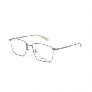 Montblanc MB 0308 Silver Rectangle Eyeglasses for Men, Plastic frame