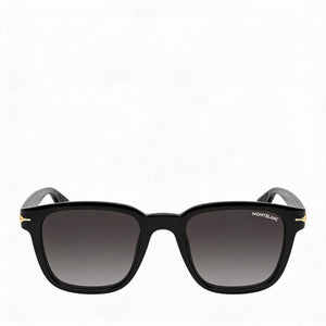 Montblanc MB0302S Rectangle Sunglasses for Women — front view, Recycled Acetate frame