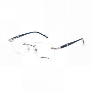 Montblanc MB0346O Silver Rectangle Eyeglasses for Women, Acetate frame