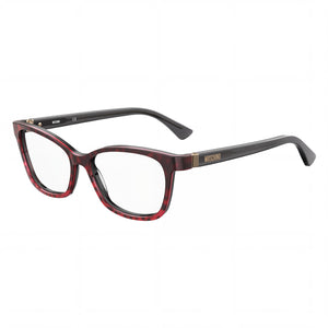 Moschino Brown Rectangle Eyeglasses for Women, Plastic frame