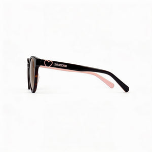 Moschino Rectangle Sunglasses for Women — front view, Acetate frame