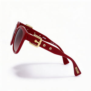 Moschino Casual Rectangle Sunglasses for Women — front view, Cellulose Prop. Inj frame