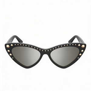 Moschino Classic Cat Eye Sunglasses Unisex — front view, Tortoise frame