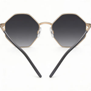 Moschino MOL029/S Round Sunglasses for Women — front view, Alloy Steel frame