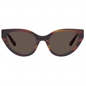 Moschino MOL064/S Cat Eye Sunglasses for Women — front view, CELLULOSE PROP. INJ frame