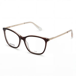 Moschino MOL622 Brown Square Eyeglasses for Women, Acetate frame