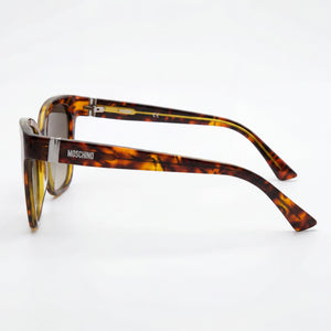 Moschino MOS 066/S Square Sunglasses Women — side view, Non-Polarized Brown Gradient lens