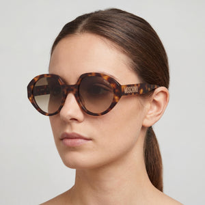 Moschino MOS126/S Havana Sunglasses Women — lifestyle wear, poolside lounging and summer resorts