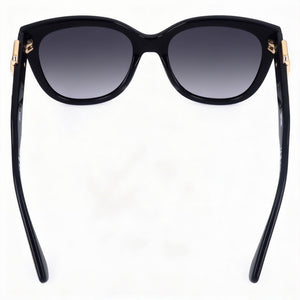 Moschino MOS143/S Cat Eye Sunglasses Women — side view, Non-Polarized Brown Shaded lens
